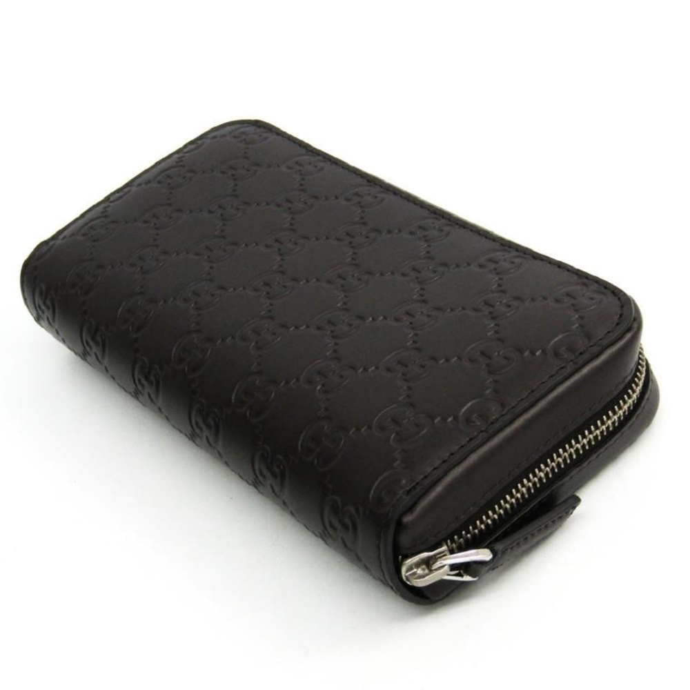 GUCCI Signature Ace GG Logo Calfskin Leather Zip Clutch Wallet Purse brand NEW - Picture 2 of 15